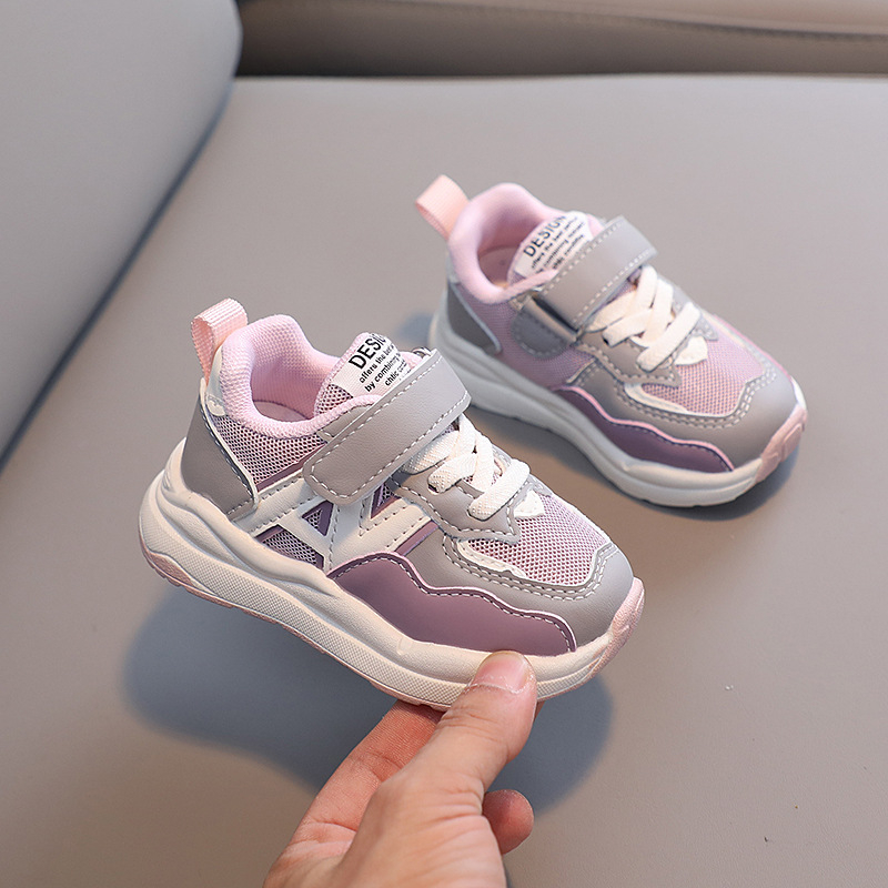 Dječje prozračne mrežaste tenisice s Velcro zatvaračem, protivklizne i otporne gumene potplate, unisex, za djecu od 1–3 i 4–6 godina