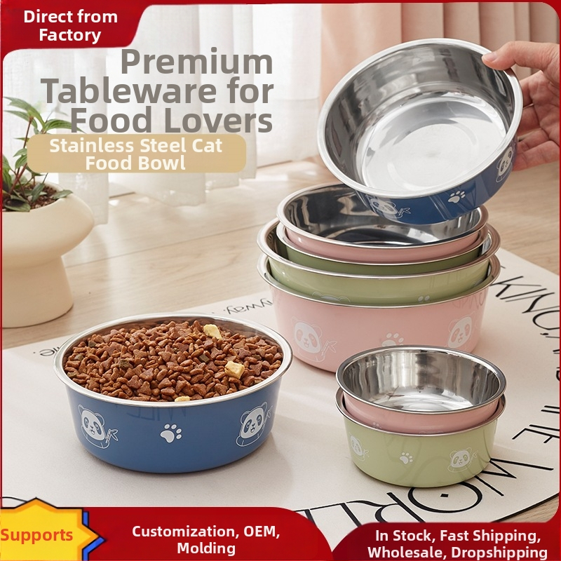 Mengdi ανοξείδωτος χάλυβας – ταΐστρα κατοικίδίων με αντιολισθητικό σχεδιασμό, μπολ σκύλου και γάτας, προέλευση Taizhou, Zhejiang