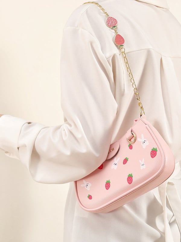 JLCH PU kožna crossbody torba, baguette stil, oblik jastuka, zatvaranje zipom, unutarnji džepovi za telefon i ID, dvostruke naramenice, svakodnevna upotreba, proljeće 2025