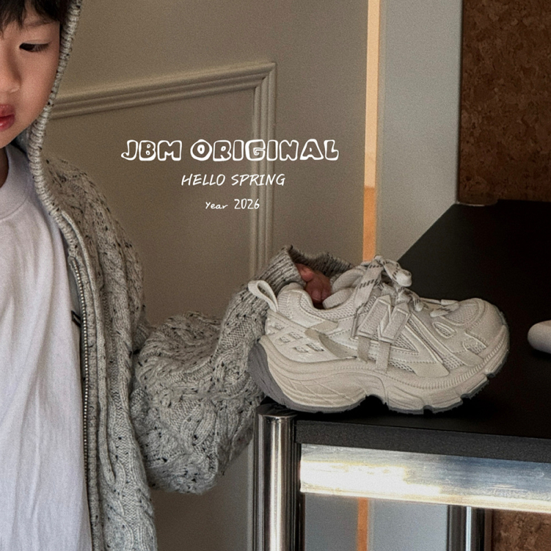 JBM Pantofi sport pentru copii – ușori, anti-derapare, talpă din cauciuc, partea superioară din microfibră, model color-block, închidere cu Velcro