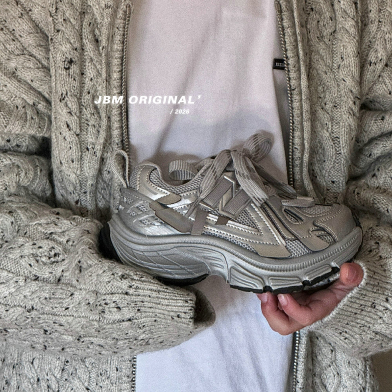 JBM Pantofi sport pentru copii – ușori, anti-derapare, talpă din cauciuc, partea superioară din microfibră, model color-block, închidere cu Velcro