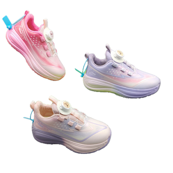 Încălțăminte sport pentru copii unisex, cu polar pe interior, închidere Velcro, partea superioară din piele sintetică, talpă EVA