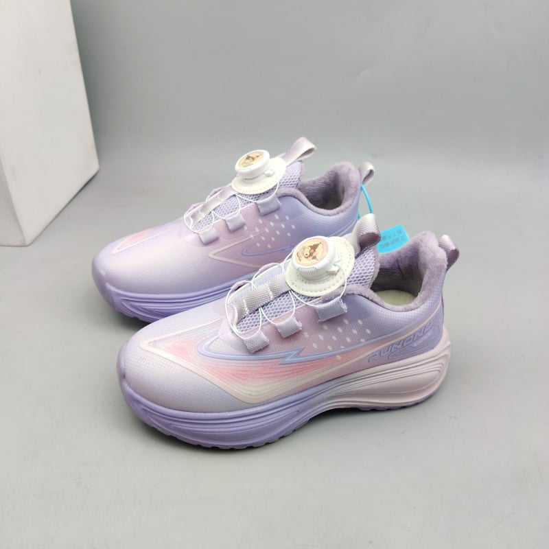 Încălțăminte sport pentru copii unisex, cu polar pe interior, închidere Velcro, partea superioară din piele sintetică, talpă EVA