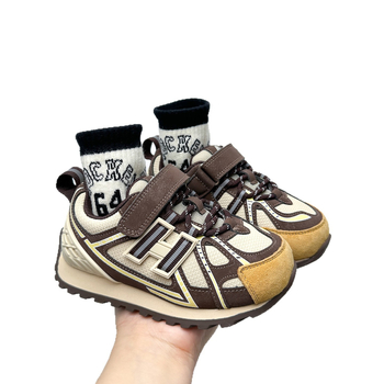 Adidași sport pentru copii cu Velcro, partea superioară: Super Fiber, talpă din cauciuc, lansare toamnă 2025, unisex