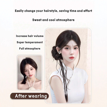 Perucă cu coadă – pachet de păr, fir de înaltă temperatură, procesare mecanică, model Py620-2/2