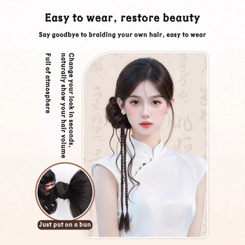 Perucă cu coadă – pachet de păr, fir de înaltă temperatură, procesare mecanică, model Py620-2/2