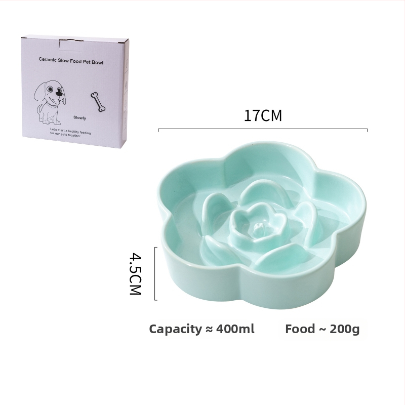 Κεραμικό μπολ αργής σίτισης για σκύλους και γάτες, μάρκα Yuemeiji, anti-πνιγμός, προέλευση Chaozhou
