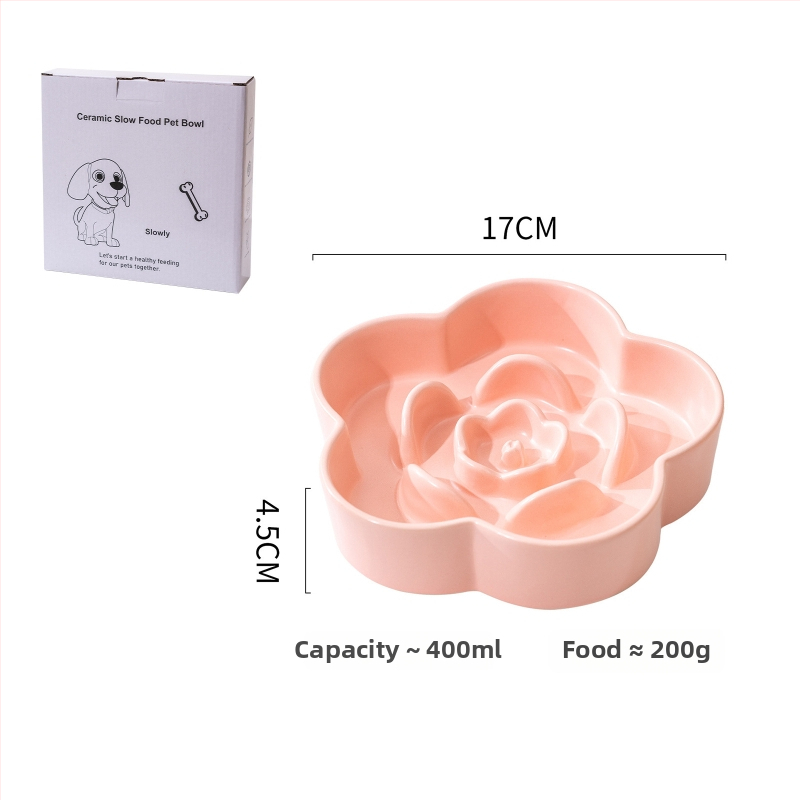 Κεραμικό μπολ αργής σίτισης για σκύλους και γάτες, μάρκα Yuemeiji, anti-πνιγμός, προέλευση Chaozhou