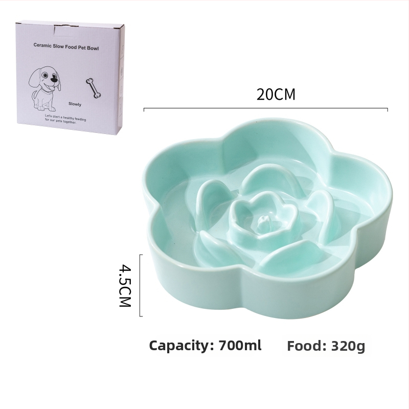 Κεραμικό μπολ αργής σίτισης για σκύλους και γάτες, μάρκα Yuemeiji, anti-πνιγμός, προέλευση Chaozhou