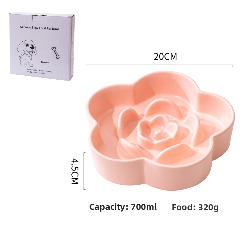 Κεραμικό μπολ αργής σίτισης για σκύλους και γάτες, μάρκα Yuemeiji, anti-πνιγμός, προέλευση Chaozhou