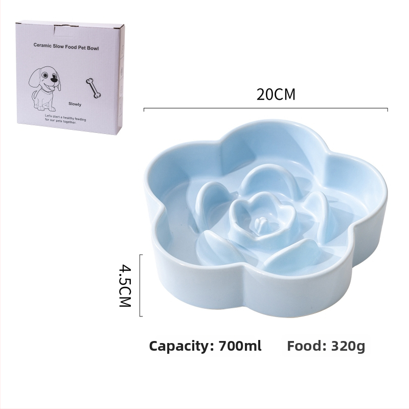 Κεραμικό μπολ αργής σίτισης για σκύλους και γάτες, μάρκα Yuemeiji, anti-πνιγμός, προέλευση Chaozhou
