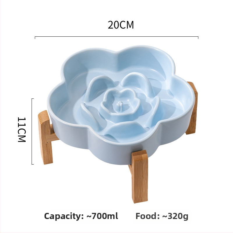 Κεραμικό μπολ αργής σίτισης για σκύλους και γάτες, μάρκα Yuemeiji, anti-πνιγμός, προέλευση Chaozhou