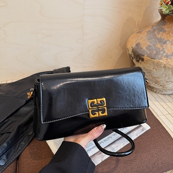 Ženska crossbody torbica, horizontalni kvadratni oblik, PU materijal, zatvaranje na poklopac, džep za mobitel, jedna naramenica, gradski minimalistički stil, svakodnevna upotreba