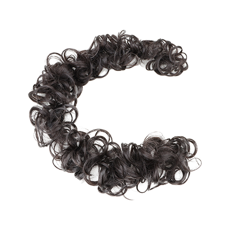 Perika s repom i gumom za kosu – Tuoju, vlakna visoke temperature, model Wrap hair tie, nije moguće trajno bojiti ili peglati