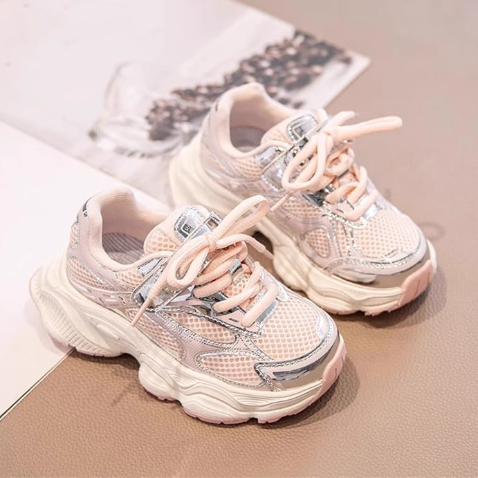 Adidași copii dad shoes: talpă antiderapantă, partea superioară din PU cu plasă respirabilă, închidere Velcro, suprafață PU, talpă din cauciuc sintetic