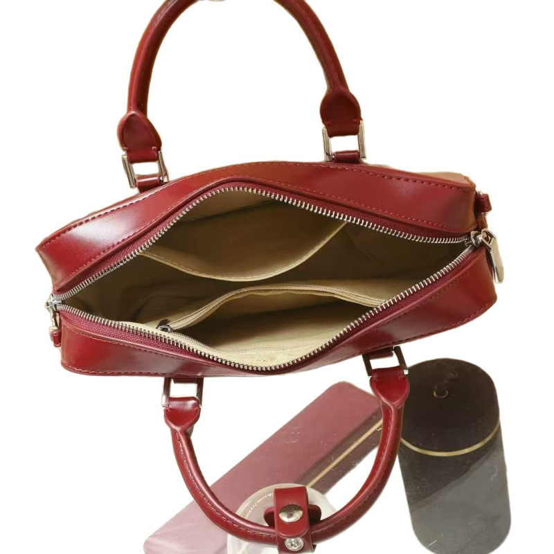 Qixuan PU váll-crossbody táska – nagy kapacitású, vízszintes négyszög alakú, cipzáras nyitás, belső cipzáras zseb, anyaga PU