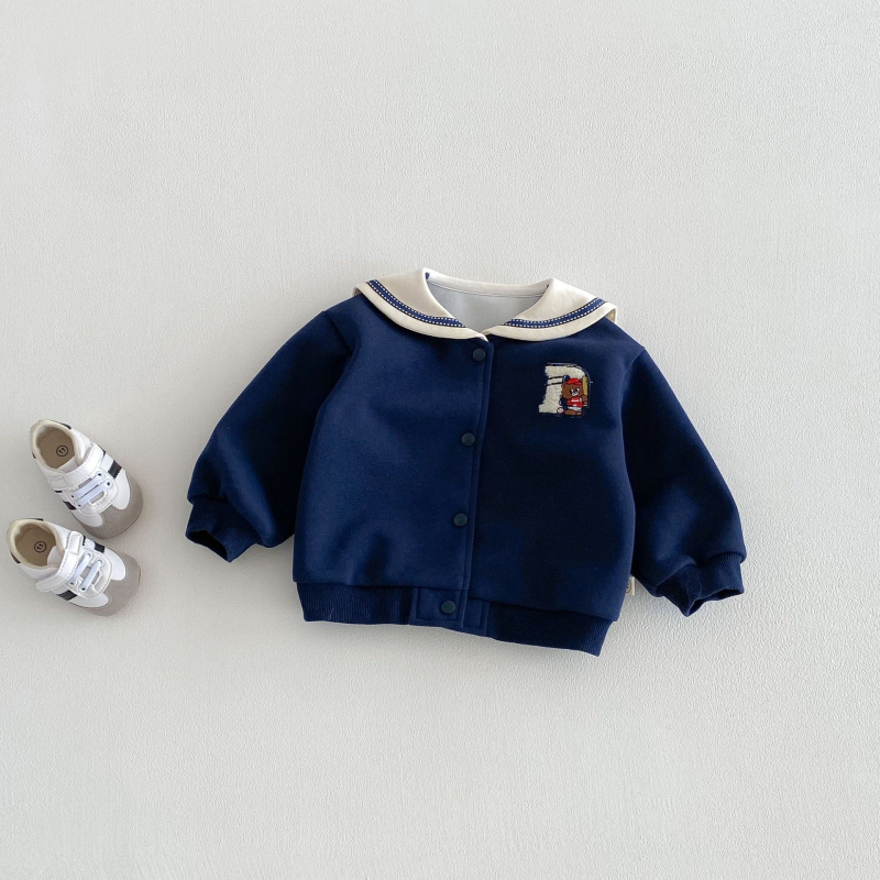 Dječja polo majica - Korejski stil, prugasta, pamuk, proljeće i jesen