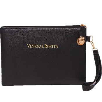 Γυναικεία PU clutch τσάντα, για επιχειρηματικά ταξίδια, φάκελο στυλ, οριζόντιο τετράγωνο σχήμα, με φερμουάρ, άνοιξη 2025