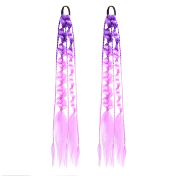Fujia perika s ponytail Lantern Bubble Twist pletenicama, duga, ručno tkana, visokotemperaturna žica, nije pogodno za vruće bojanje