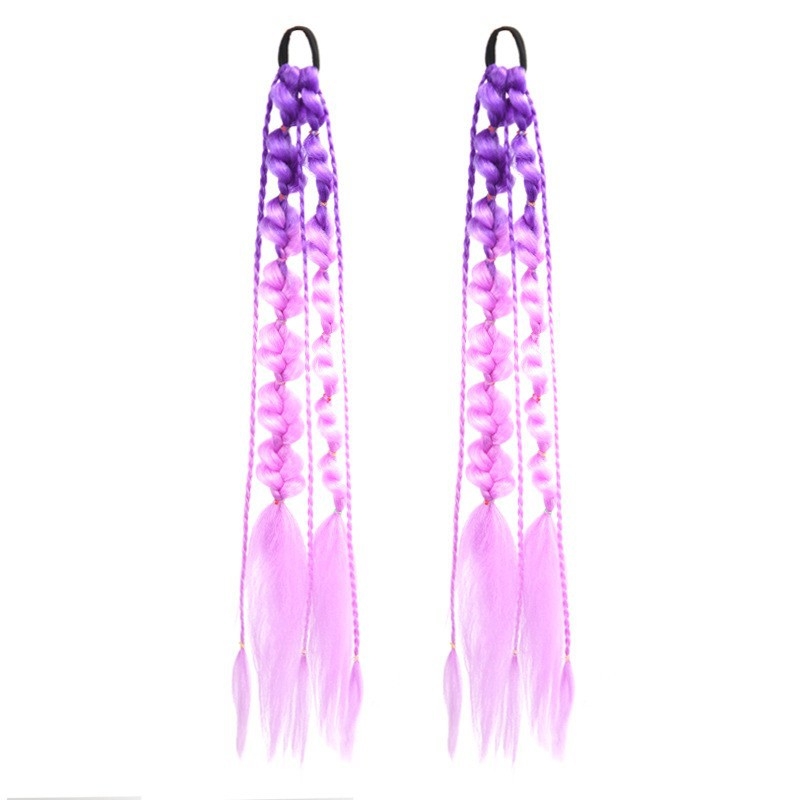 Fujia perika s ponytail Lantern Bubble Twist pletenicama, duga, ručno tkana, visokotemperaturna žica, nije pogodno za vruće bojanje