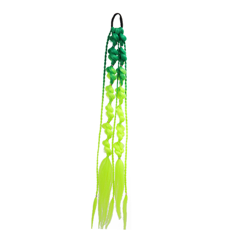 Fujia perika s ponytail Lantern Bubble Twist pletenicama, duga, ručno tkana, visokotemperaturna žica, nije pogodno za vruće bojanje