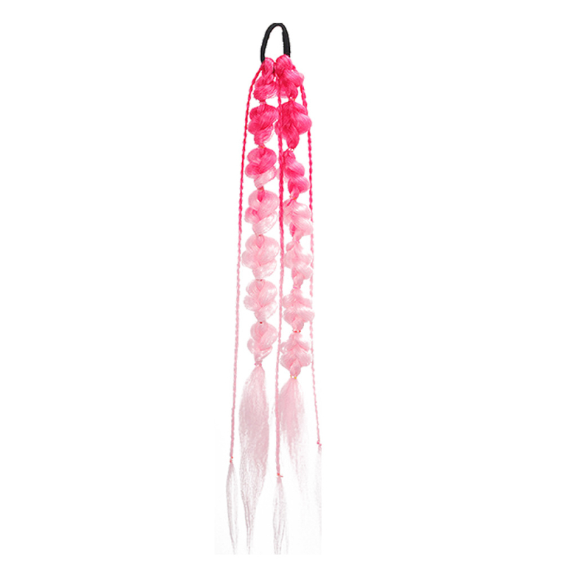 Fujia perika s ponytail Lantern Bubble Twist pletenicama, duga, ručno tkana, visokotemperaturna žica, nije pogodno za vruće bojanje