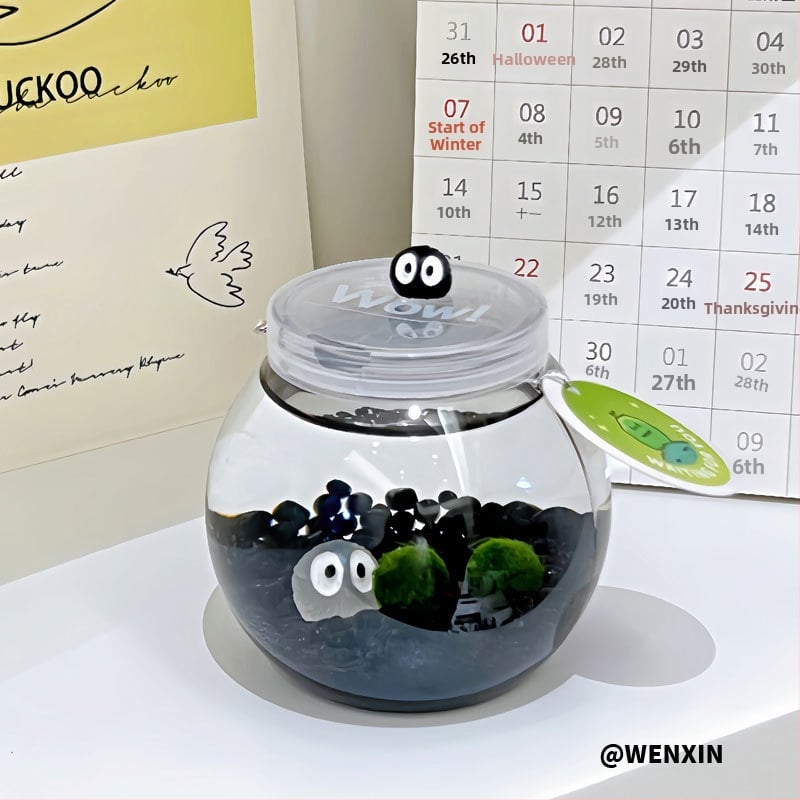 Miniatűr tengeri algagolyó – városi sziget mikro táj ökológiai üvegben irodai hidroponikus növényekhez chlorella tápoldattal