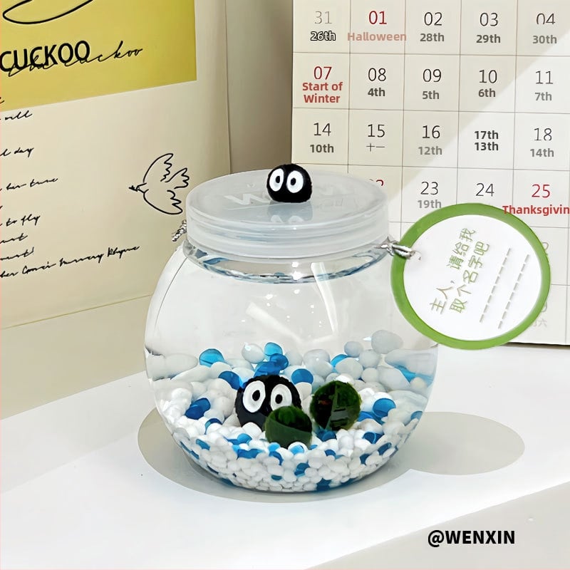 Miniatűr tengeri algagolyó – városi sziget mikro táj ökológiai üvegben irodai hidroponikus növényekhez chlorella tápoldattal