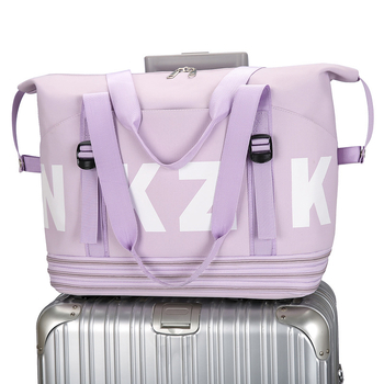 Nkzk Ruksak s kotačićima za putovanja, kapacitet 20–35L, Oxford tkanina, vodootporan i otporan na habanje, podjela suho-mokro, unisex, za školsku upotrebu