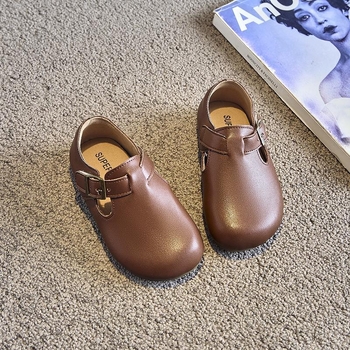 Dječje retro kožne tenisice, Velcro zatvaranje, niski profil, protuklizna đon, unisex