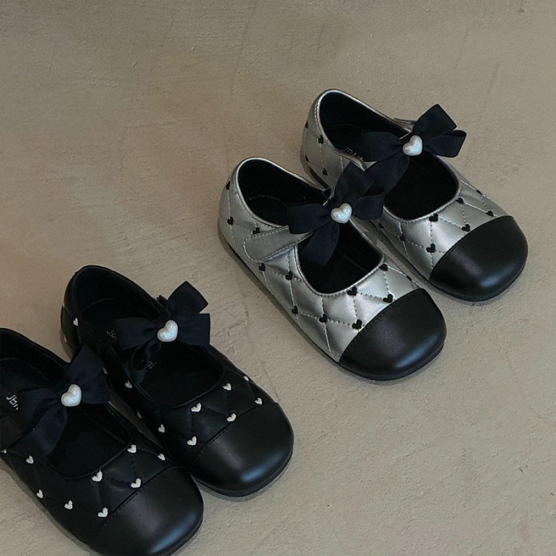Cipele Mary Jane za djevojčice, PU gornji dio, Velcro zatvarač, izvezeni uzorak, protuklizna potplat, niski vamp, za djecu 1–3 godine