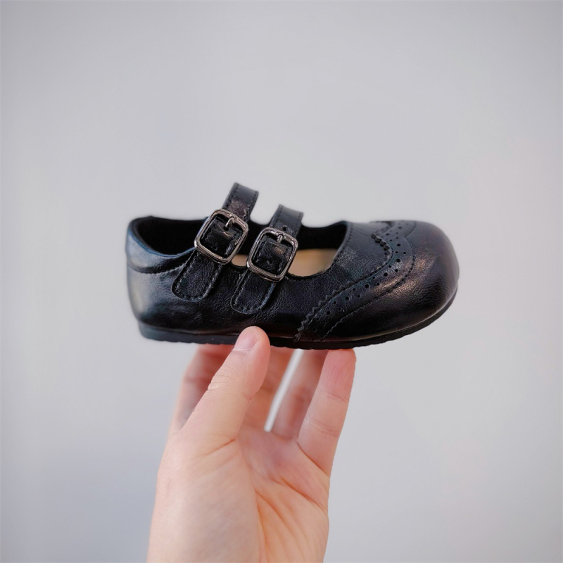 Dječje cipele od sintetičke kože, princeza stil, prozračne, protuklizne, Velcro zatvarač
