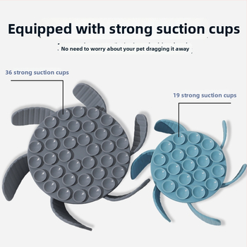 Μπολ αργής τροφοδοσίας για κατοικίδια, σιλικόνη, με βεντούζα, αντι-πνιγμού, για γάτες και σκύλους