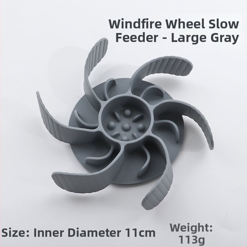 Μπολ αργής τροφοδοσίας για κατοικίδια, σιλικόνη, με βεντούζα, αντι-πνιγμού, για γάτες και σκύλους