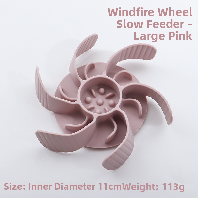 Μπολ αργής τροφοδοσίας για κατοικίδια, σιλικόνη, με βεντούζα, αντι-πνιγμού, για γάτες και σκύλους