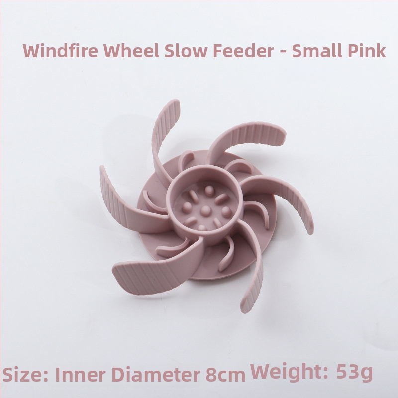 Μπολ αργής τροφοδοσίας για κατοικίδια, σιλικόνη, με βεντούζα, αντι-πνιγμού, για γάτες και σκύλους