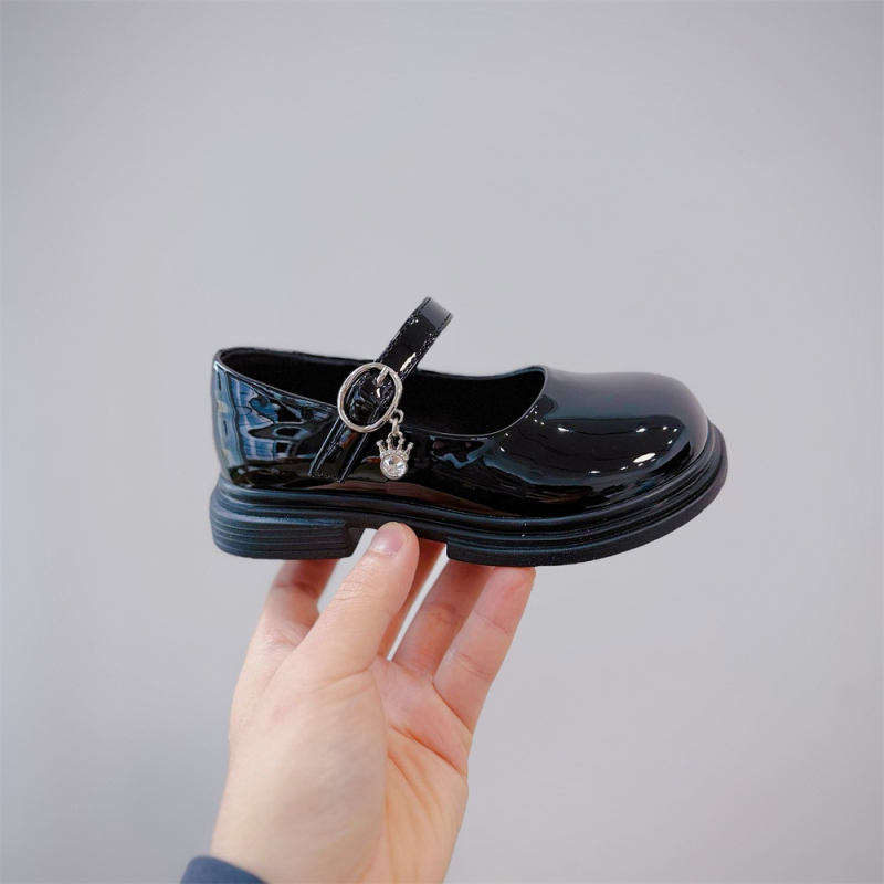 Dječje Mary Jane cipele, prince stil, sintetička koža, zatvarač na Velcro, PU uložak, gumeni đon (Gornji materijal: Sintetička koža; Zatvarač: Velcro; Uložak: PU; Đon: Gumeni)