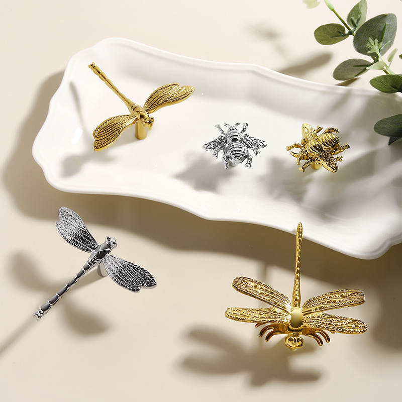 Mesinga ručka za ormar, Angel Dragonfly, nordičkog stila, kovana