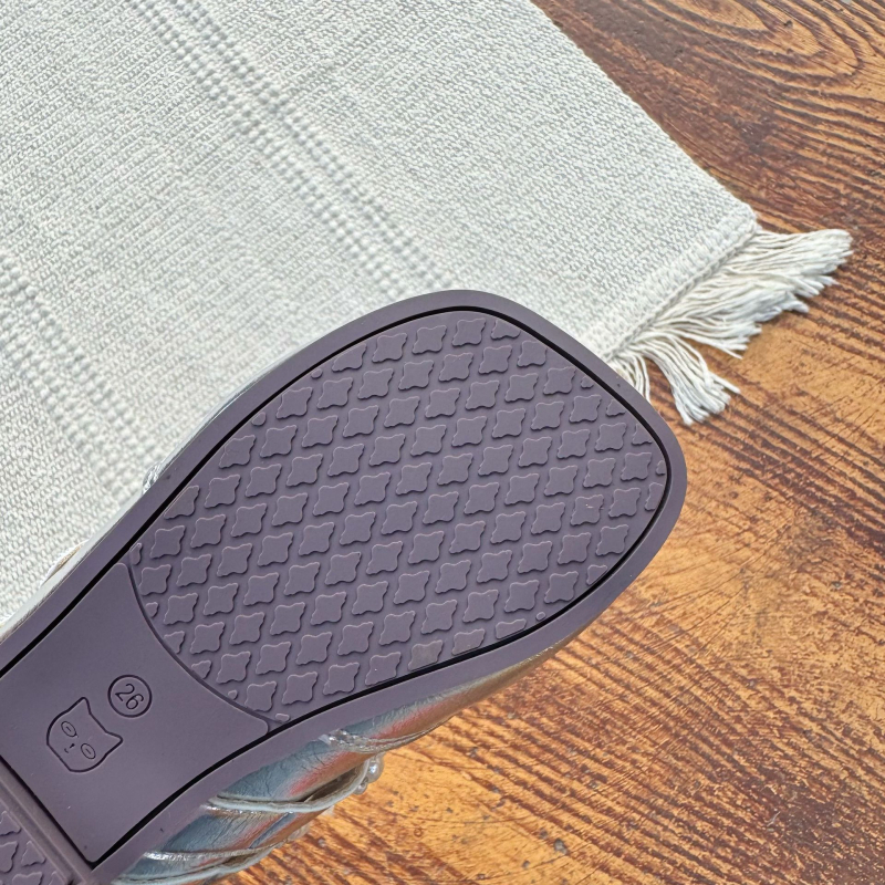 Детски обувки Мери Джейн за момичета – квадратен нос, велкро каишка, перлена украса, мека каучукова подметка, нисък връх