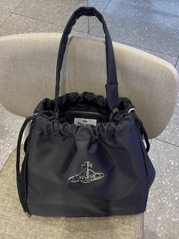 Νάιλον τσαντάκι bucket με κορδόνι, θήκη για κινητό και λαμιναρισμένη θήκη με φερμουάρ