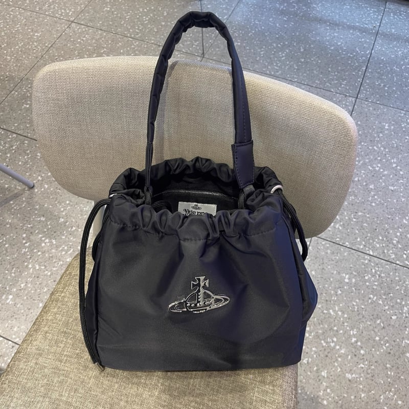 Νάιλον τσαντάκι bucket με κορδόνι, θήκη για κινητό και λαμιναρισμένη θήκη με φερμουάρ