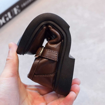 Dječji loafers za djevojčice s mekanom potplatom, gornji dio od mikrovlakna, gumena potplata, PU ulošak, niski kroj, zatvaranje na Velcro, za dob 4–12 godina