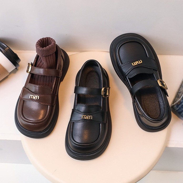 Dječji loafers za djevojčice s mekanom potplatom, gornji dio od mikrovlakna, gumena potplata, PU ulošak, niski kroj, zatvaranje na Velcro, za dob 4–12 godina