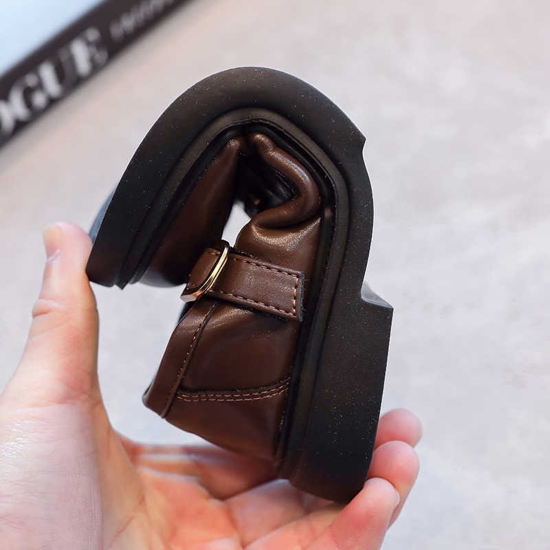Dječji loafers za djevojčice s mekanom potplatom, gornji dio od mikrovlakna, gumena potplata, PU ulošak, niski kroj, zatvaranje na Velcro, za dob 4–12 godina