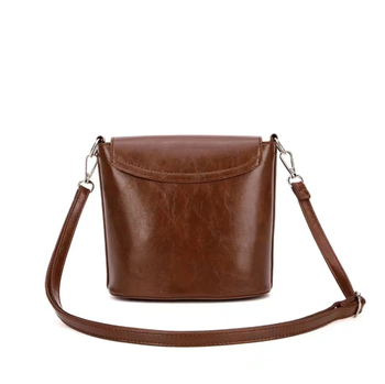 Τσάντα bucket από PU, καπάκι για κλείσιμο, σχήμα κουβά, εσωτερική θήκη με φερμουάρ τύπου sandwich, με εσωτερικό διαχωριστικό