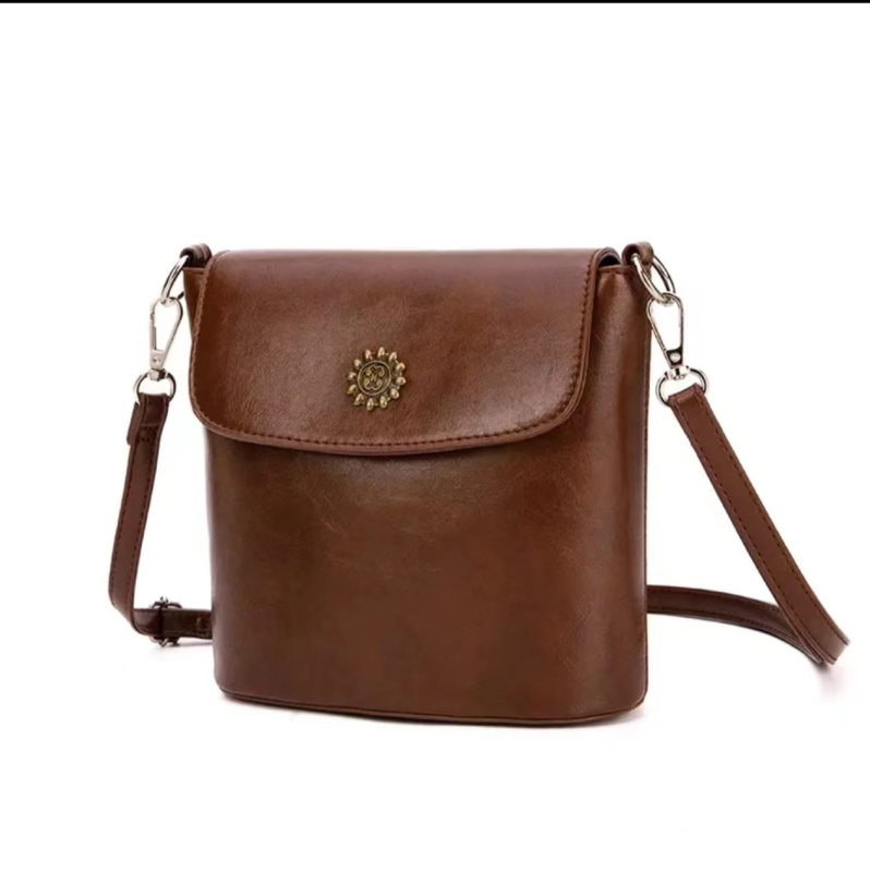 Τσάντα bucket από PU, καπάκι για κλείσιμο, σχήμα κουβά, εσωτερική θήκη με φερμουάρ τύπου sandwich, με εσωτερικό διαχωριστικό