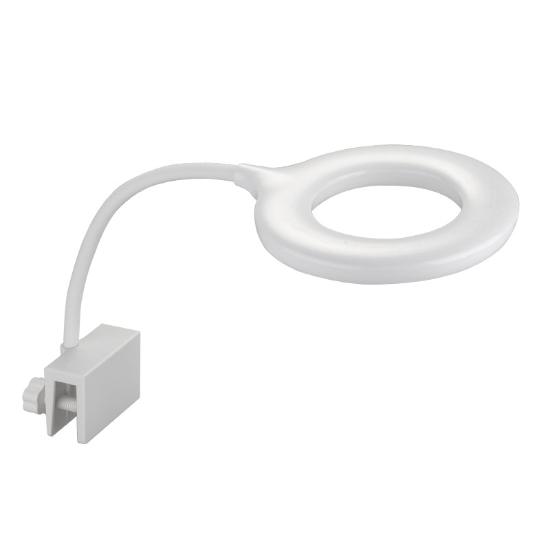 Mala okrugla LED lampica za akvarij s klipsom – ABS, 5W, 0,22 kg, energetski učinkovito osvjetljenje za vodene biljke