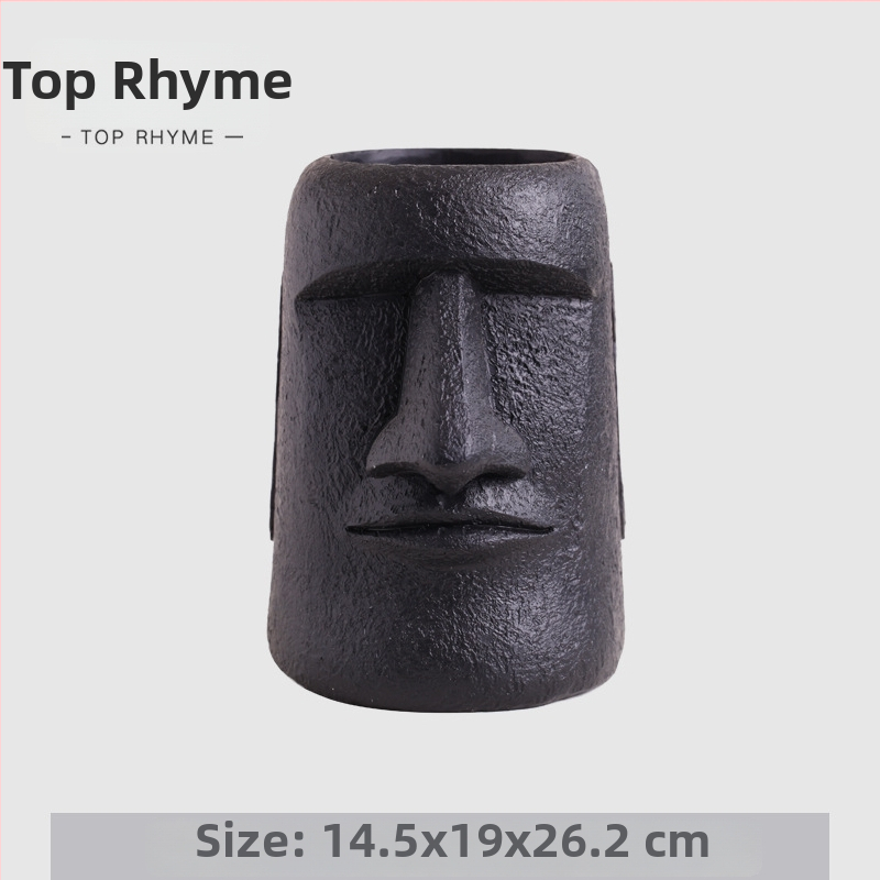 Statua‑vaza od smole za suho cvijeće i sukulente — Materijal: sintetička smola; Brand: Top Rhyme; Kategorija: Zanat od smole; Pakiranje: kartonsko pakiranje