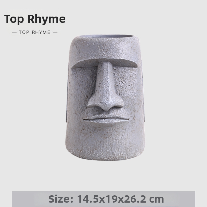 Statua‑vaza od smole za suho cvijeće i sukulente — Materijal: sintetička smola; Brand: Top Rhyme; Kategorija: Zanat od smole; Pakiranje: kartonsko pakiranje