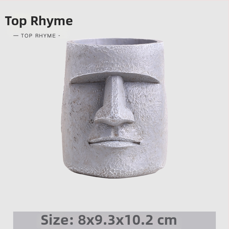 Statua‑vaza od smole za suho cvijeće i sukulente — Materijal: sintetička smola; Brand: Top Rhyme; Kategorija: Zanat od smole; Pakiranje: kartonsko pakiranje